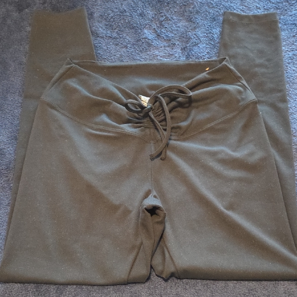 Pink Active Black Drawstring Top - Picture 3 of 3